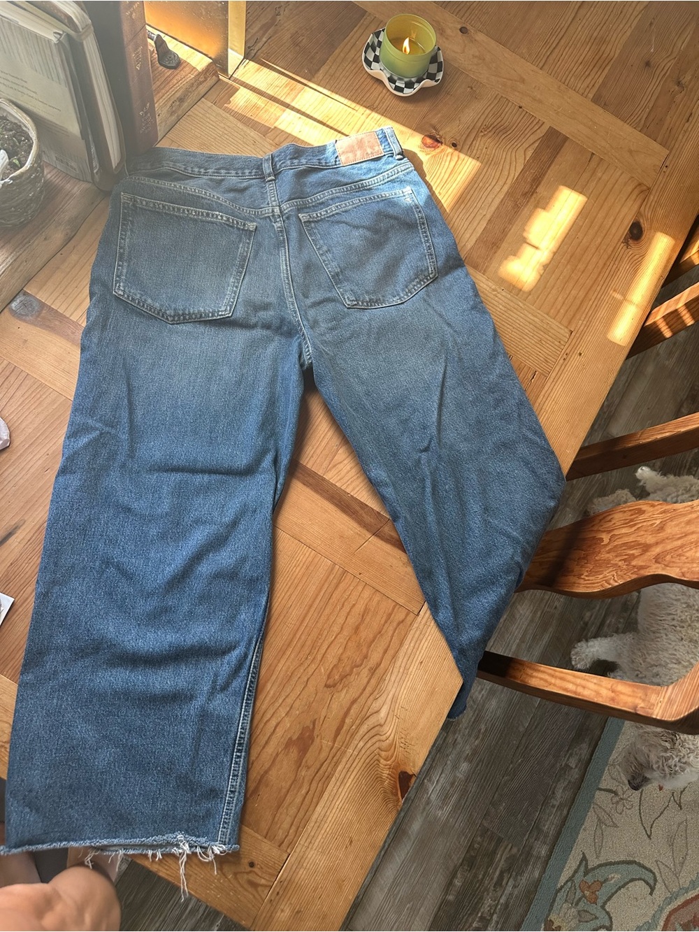 Madewell Low Slung Cropped Blue Jeans - Picture 9 of 11